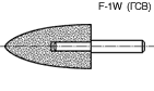 шлифовальные головки сводчатые F-1W (ГСВ)